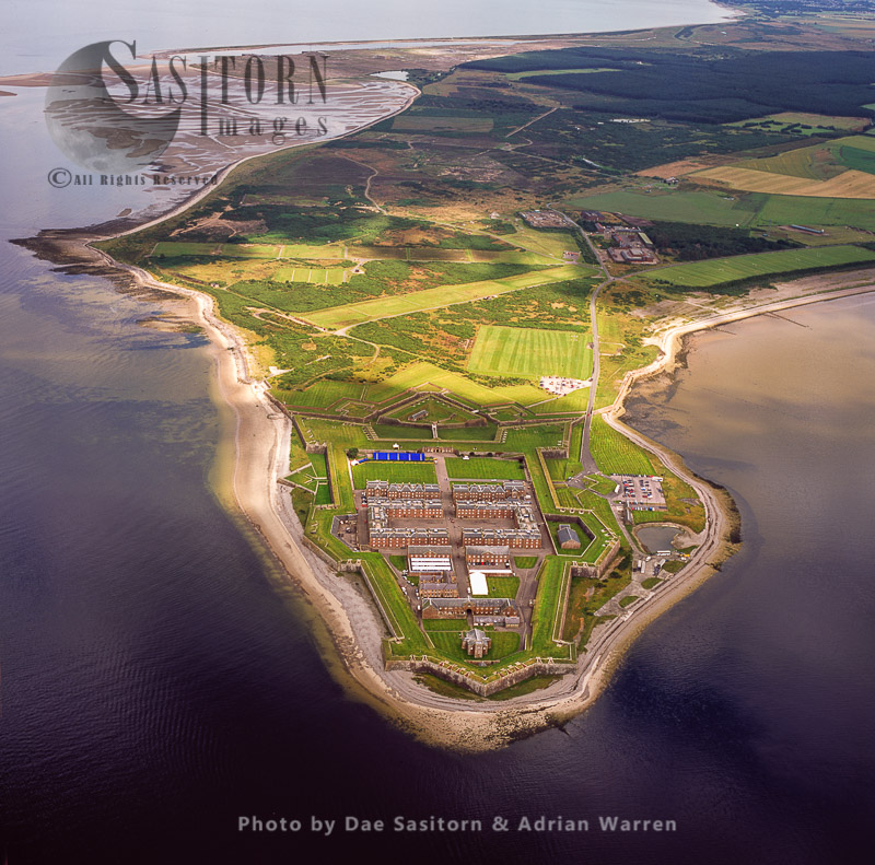 Fort George, Ardersier, a large fortress near Inverness, Highlands, Scotland