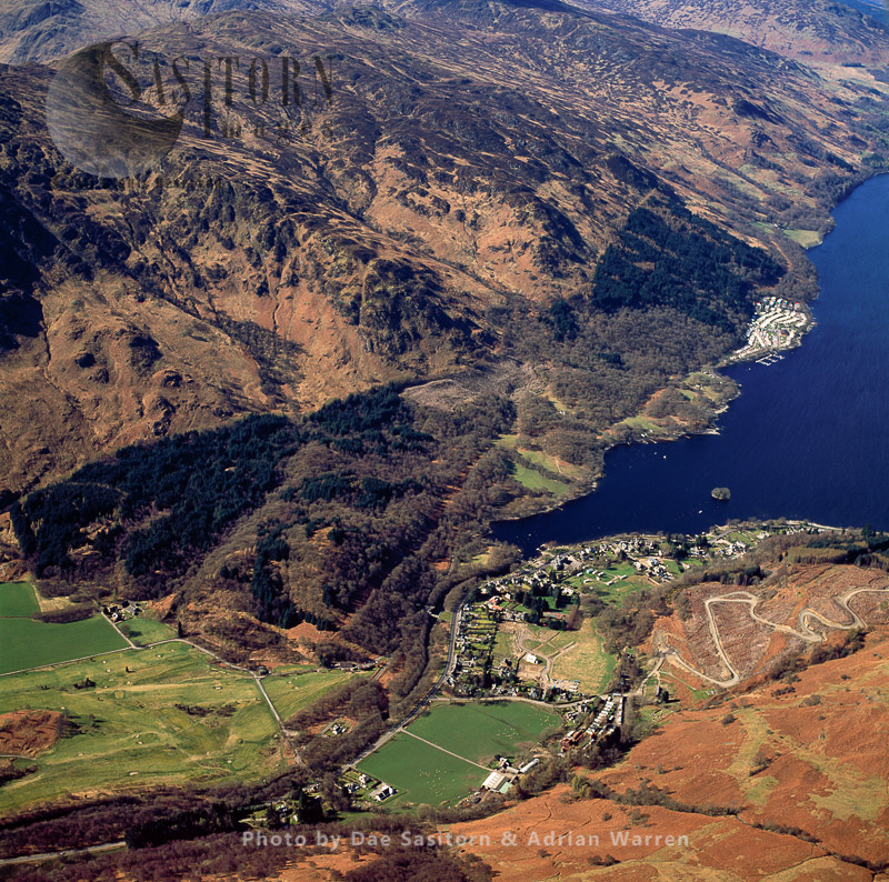 St Fillans and Loch Earn, central highlands of Scotland