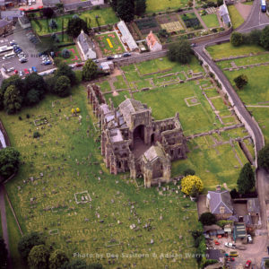 Melrose Abbey, a Gothic-style abbey in Melrose