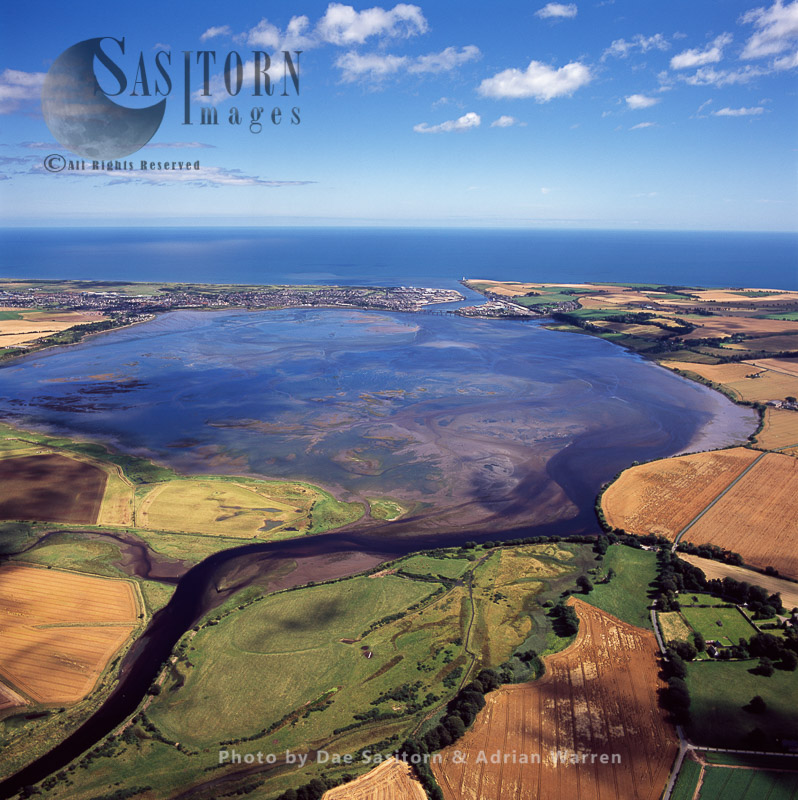 The Montrose Basin, part of the estuary of the South Esk, Montrose, Angus