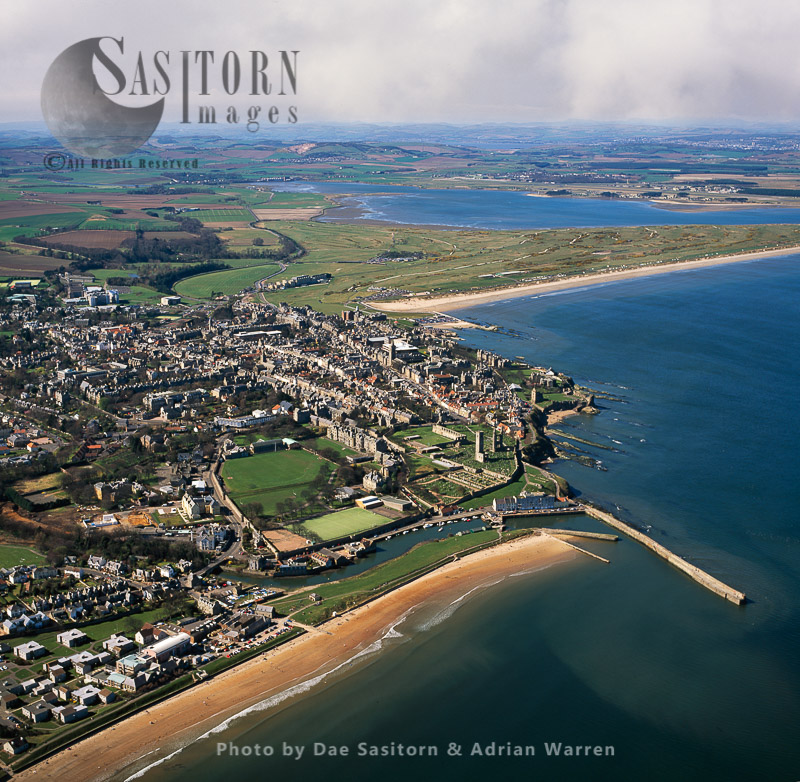 St Andrews, a town and former royal burgh on the east coast of Fife, Scotland