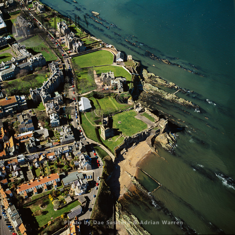 St Andrews Cathedral and former royal burgh on the east coast of Fife