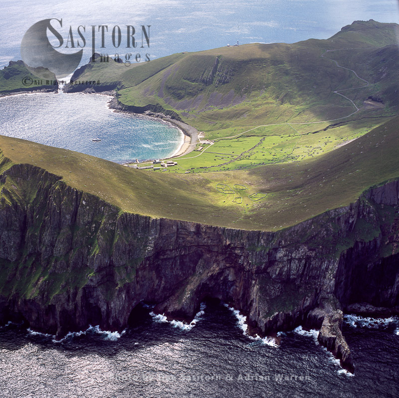 Volcanic cliffs at Hirta, St Kilda , Outer Hebrides