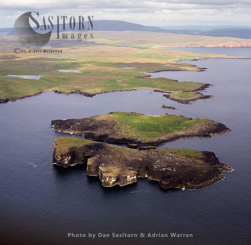 Isle if Stenness, near Eshaness, Shetland, Scotland