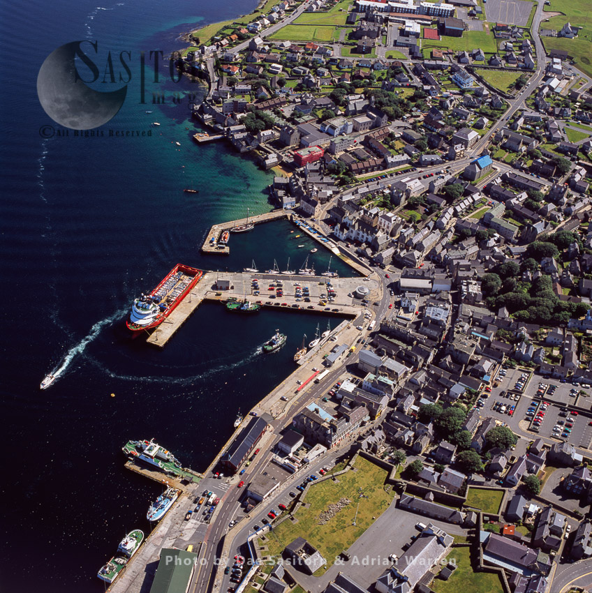 Lerwick, the only burgh and main port of the Shetland, Scotland