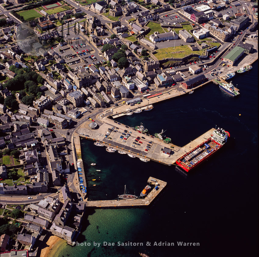 Lerwick, the only burgh and main port of the Shetland, Scotland