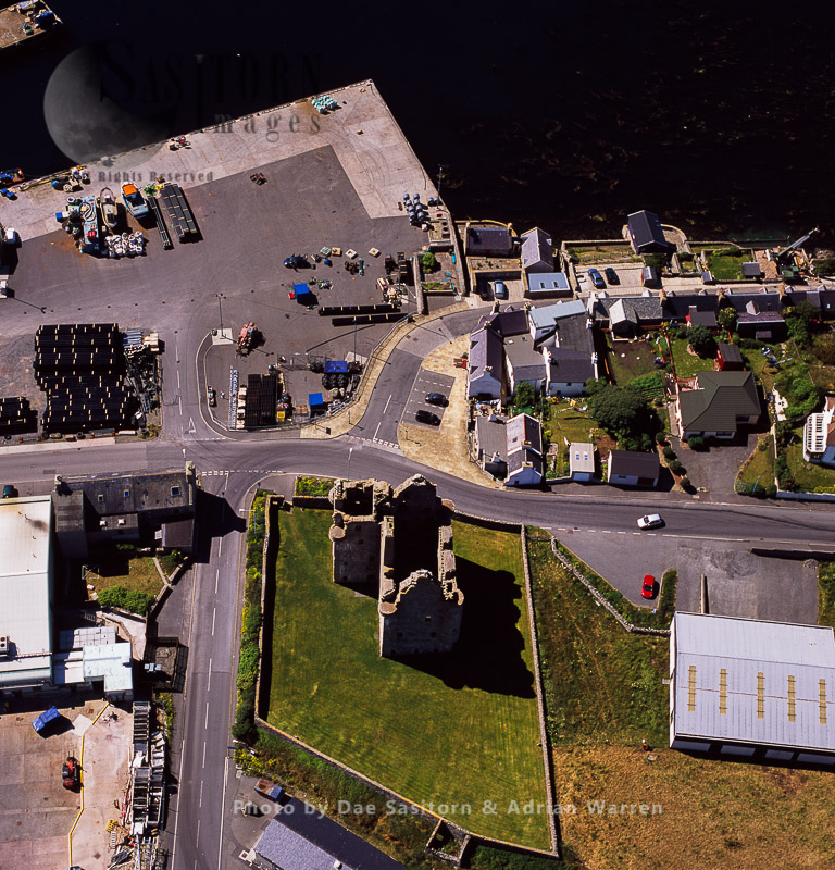 Scalloway Castle and town, west Mainland, Shetland