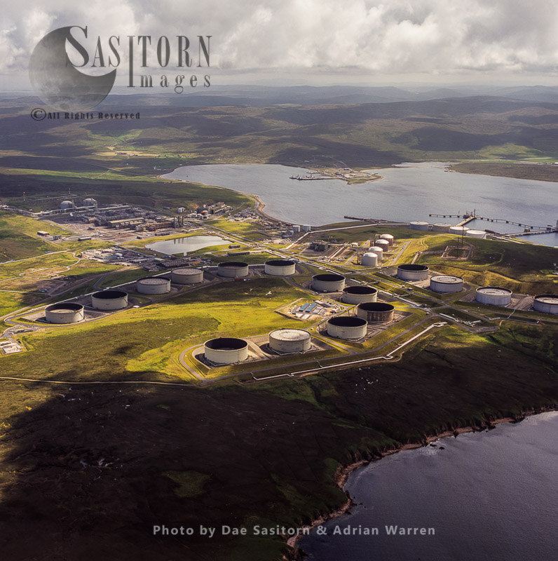 Sullom Voe Oil Terminal (Sullom Voe, an inlet between North Mainland and Northmavine), mainland Shetland