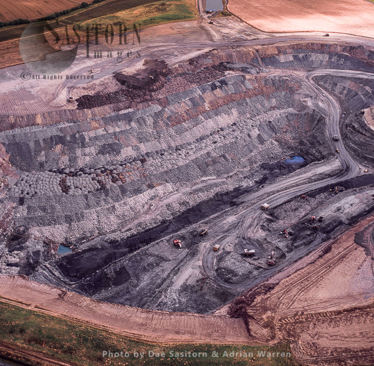 Opencast Coalmine at Stobswood, near Morpeth, Northumberland