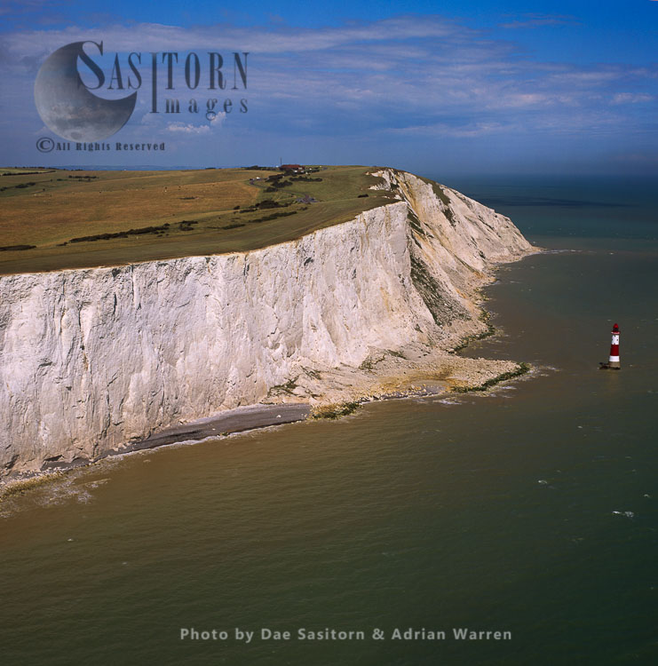 White Cliffs and lighthouse at Beachy Head, East Sussex