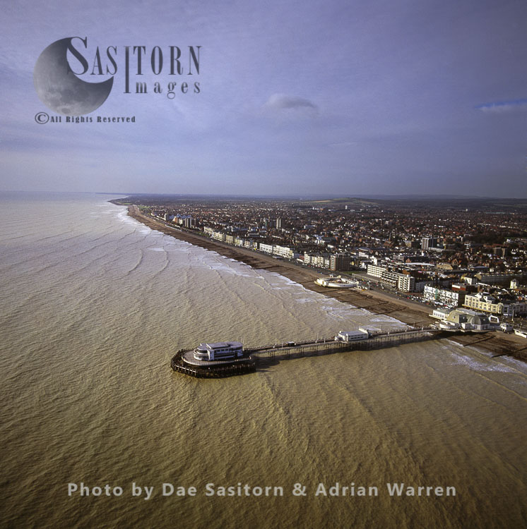Worthing town and its pier, West Sussex