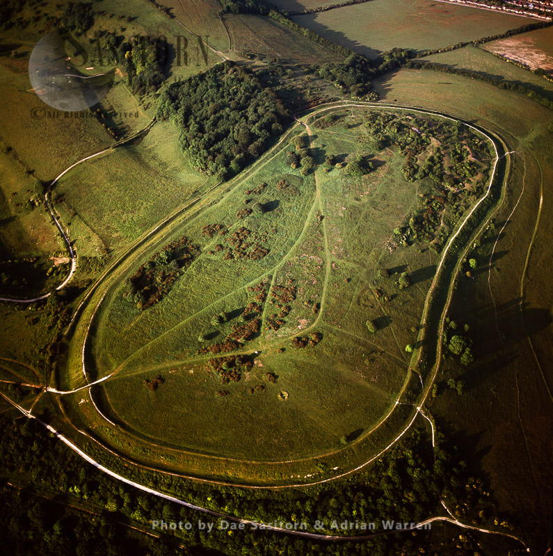 Cissbury Ring, Iron age hill fort, South Downs, Worthing, West Sussex
