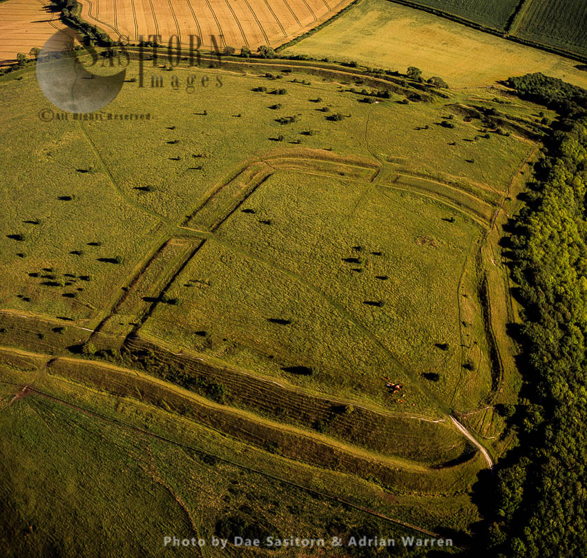 Hod Hill, Iron age hill fort and Roman camp, Dorset