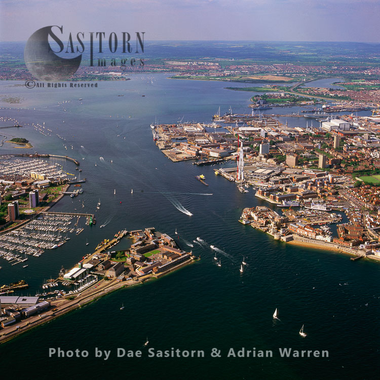 Gosport and Portsmouth, Portsmouth harbour, Hampshire