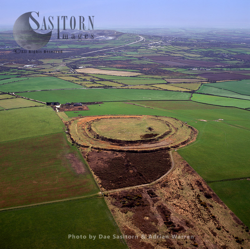 Castle an Dinas, an Iron Age hillfort, near St Columb Major in Cornwall