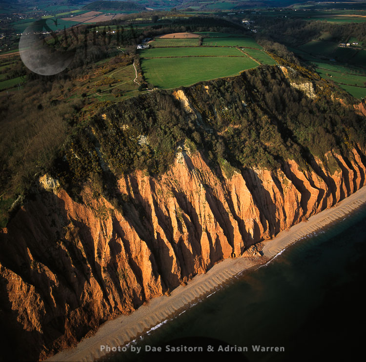Salcombe Hill Red Cliffs, east of Sidmouth, Devon