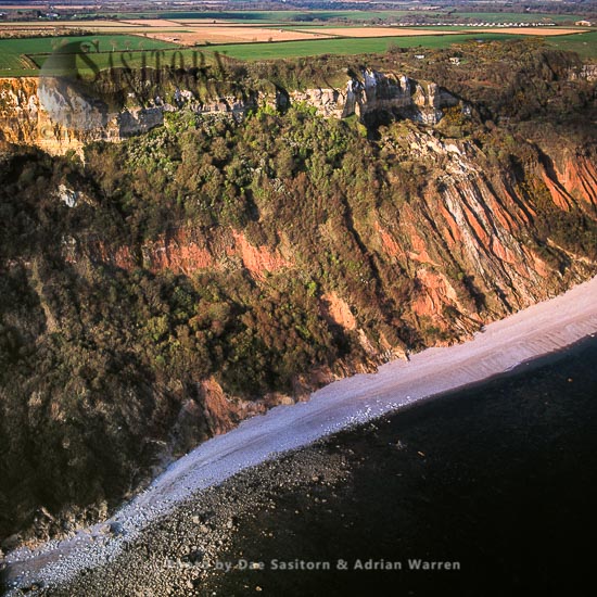 Salcombe Hill eroded Cliffs, east of Sidmouth, Devon
