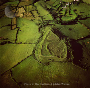 Brent Knoll, a heart shape hill fort, Somerset