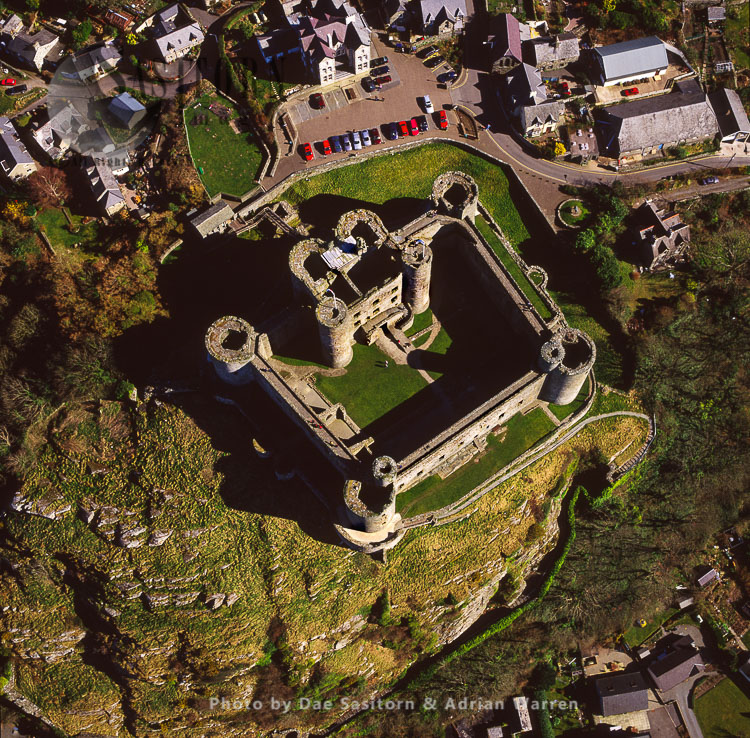 Harlech Castle, Town centre, Stone concentric enclosure fortress, North Wales