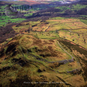 Pen y Gaer, a Bronze Age hill fort near the village of Llanbedr-y-Cennin, Conwy, Wales