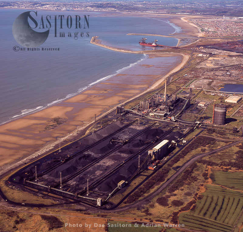 Steel works at Port Talbot, South Wales