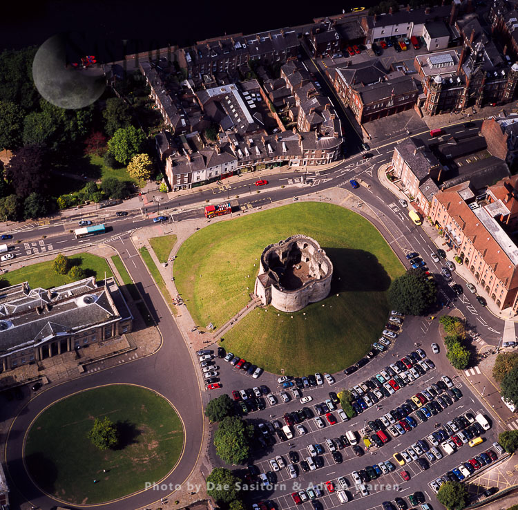 York Castle, a fortified complex, city of York, England