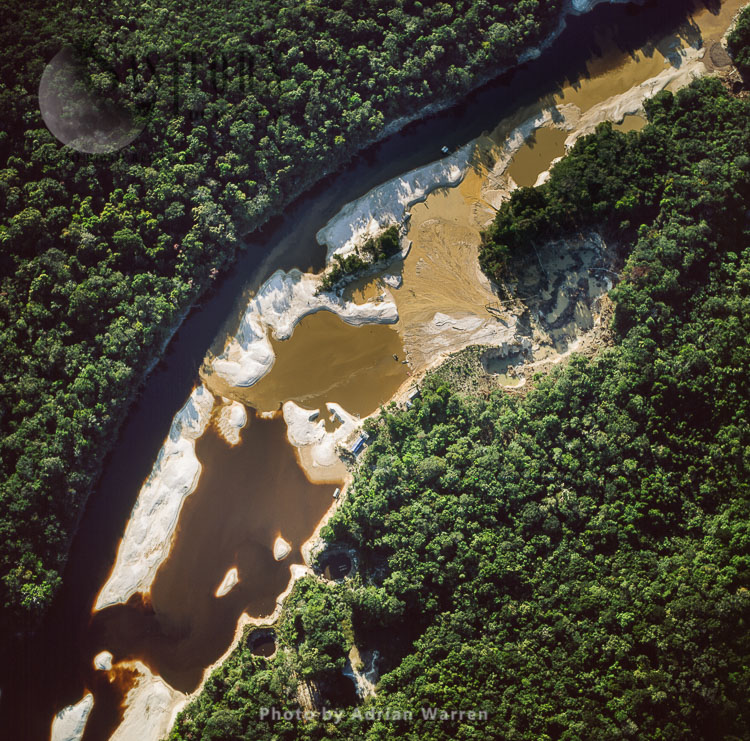 Mining Damage, Mazaruni River, Upper Mazaruni District, Guyana, South America