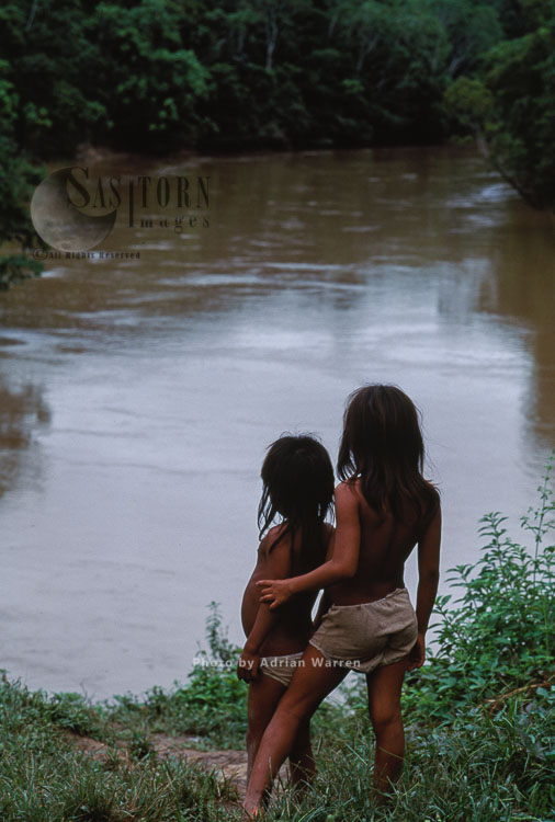 Waorani Indians, Rio Cononaco, Ecuador, 1993
