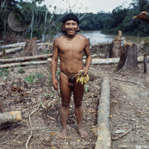 Waorani Indians, an adult male, Rio Cononaco, Ecuador, 1983 