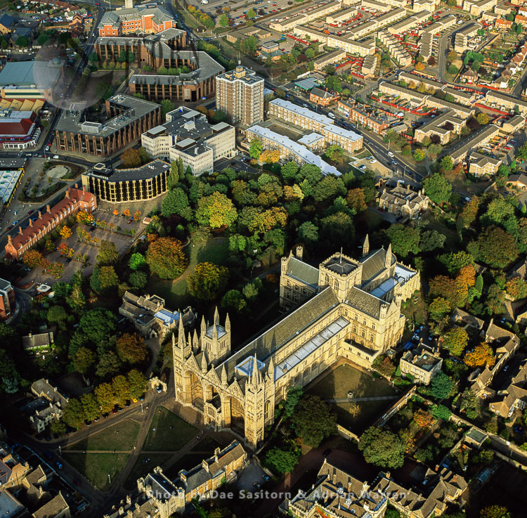 Peterborough Cathedral and city