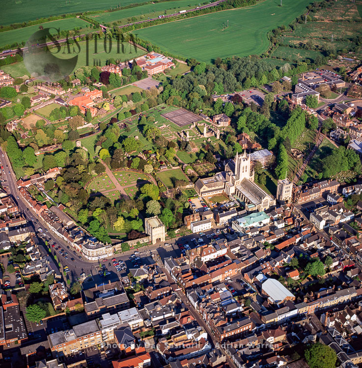 Bury St Edmunds, city, cathedral and abbey, Suffolk