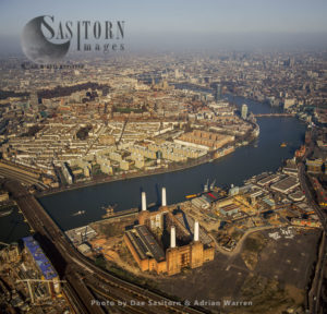Battersea Power Station and the River Thames, London