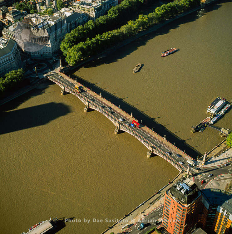 Lambeth Bridge, a road traffic and footbridge crossing the River Thames, London