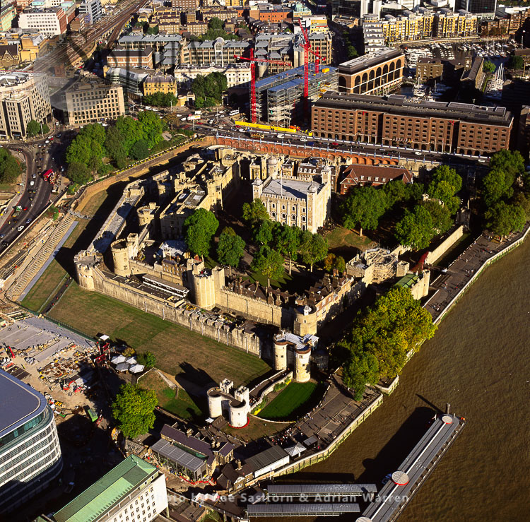Tower of London, a historic castle on the north bank of River Thames, Central London, England