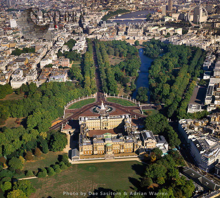 Buckingham Palace and St James's Park, Westminster, London