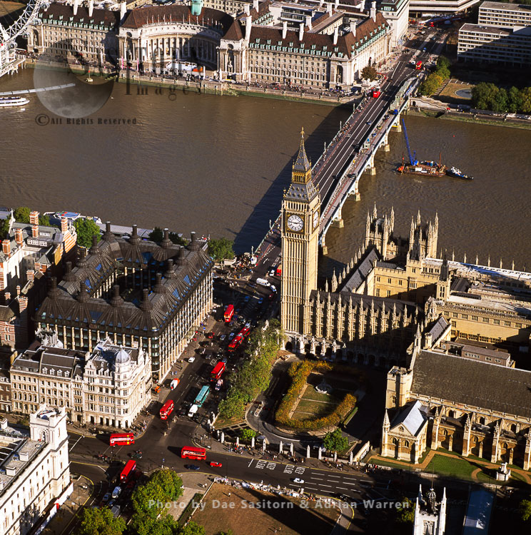 Big Ben, Houses of Parliament, Portcullis House, Westminster Bridge, London