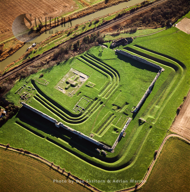 Richborough Castle, a Roman fort, Kent