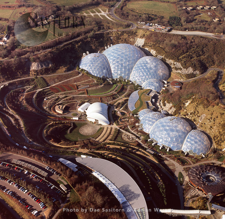 Eden Project, in a reclaimed china clay pit, St Austell, Cornwall