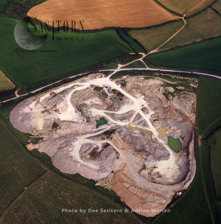 A slate quarry, west of Delabole, Cornwall