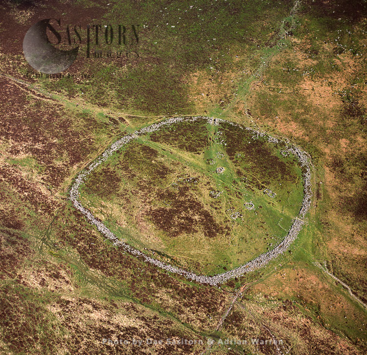Grimspound Bronze Age Settlement, Dartmoor, Devon, England