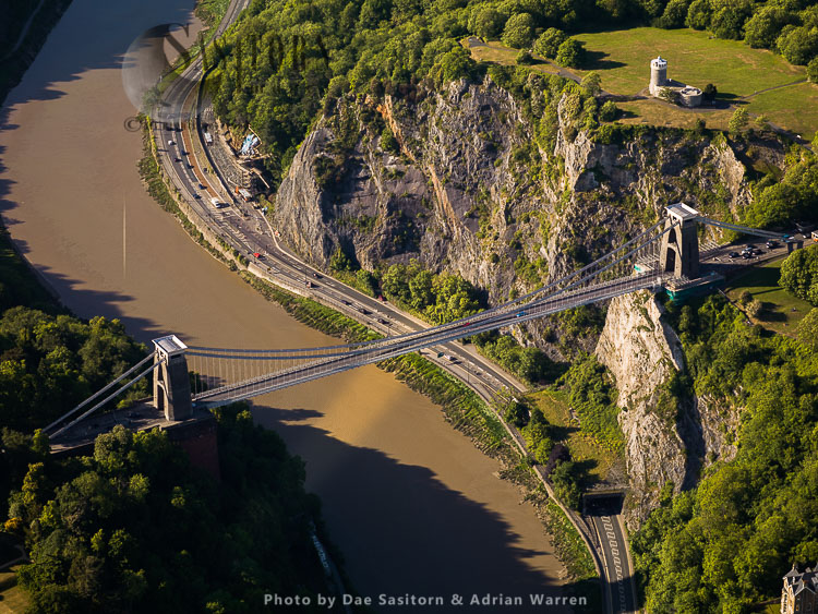 Clifton Suspension Bridge over the Avon River, Bristol, Somerset