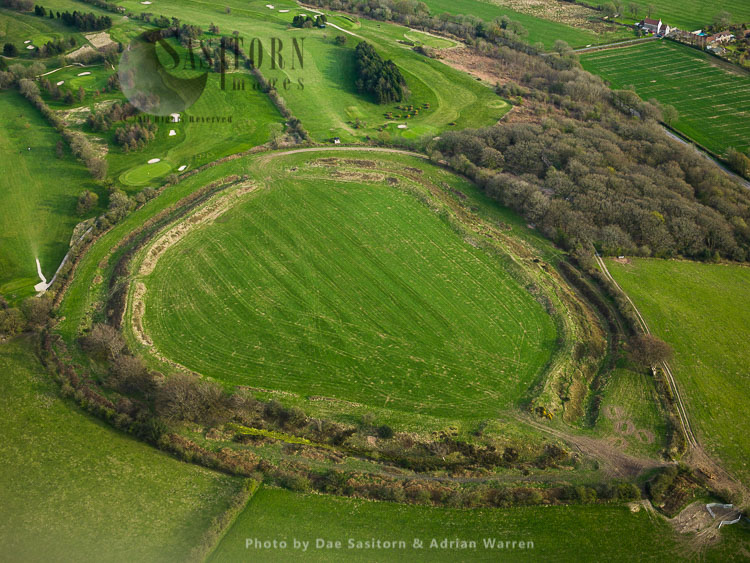 Maesbury Castle Hill Fort, Somerset, England