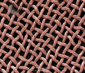 Scanning Electron Micrograph (SEM): Silk fabric material
