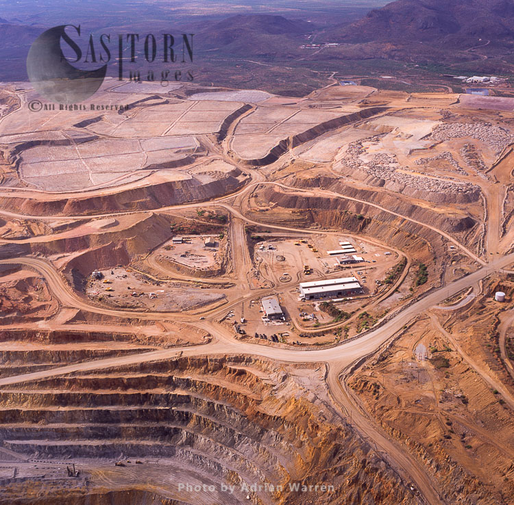 Aerial Of Asarco Mission Complex Copper Mine, Tucson, Arizona, USA