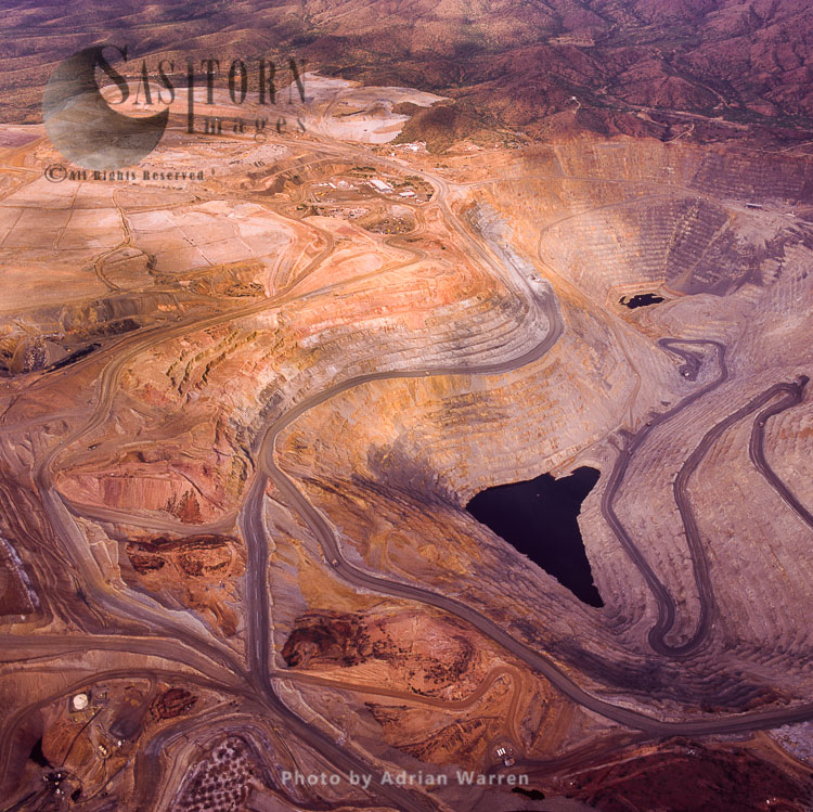 Aerial Of Asarco Mission Complex Copper Mine, Tucson, Arizona, USA