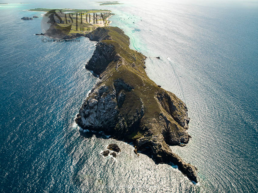The western end of Gran Roque, the main island of Los Roques archipelago, Caribbean Sea, Venezuela