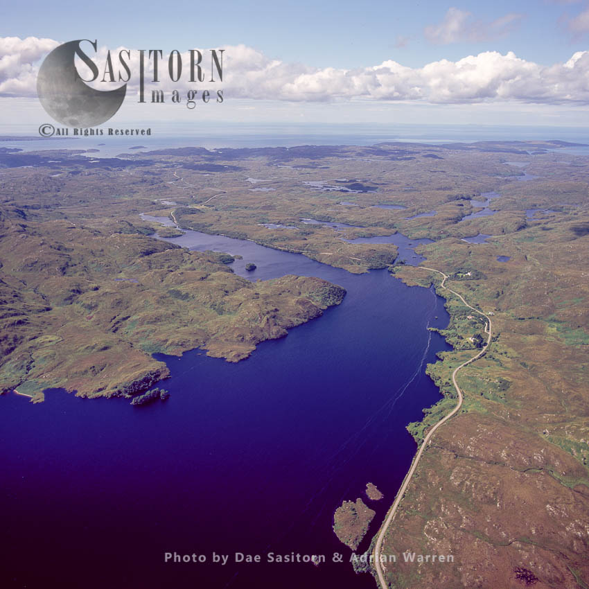 Loch Assynt, freshwater loch in Sutherlandshire, Highlands, Scotland