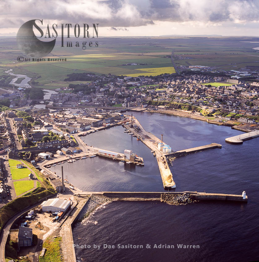 Wick, an estuary town and a former burgh in the north Highlands, Highlands, Scotland