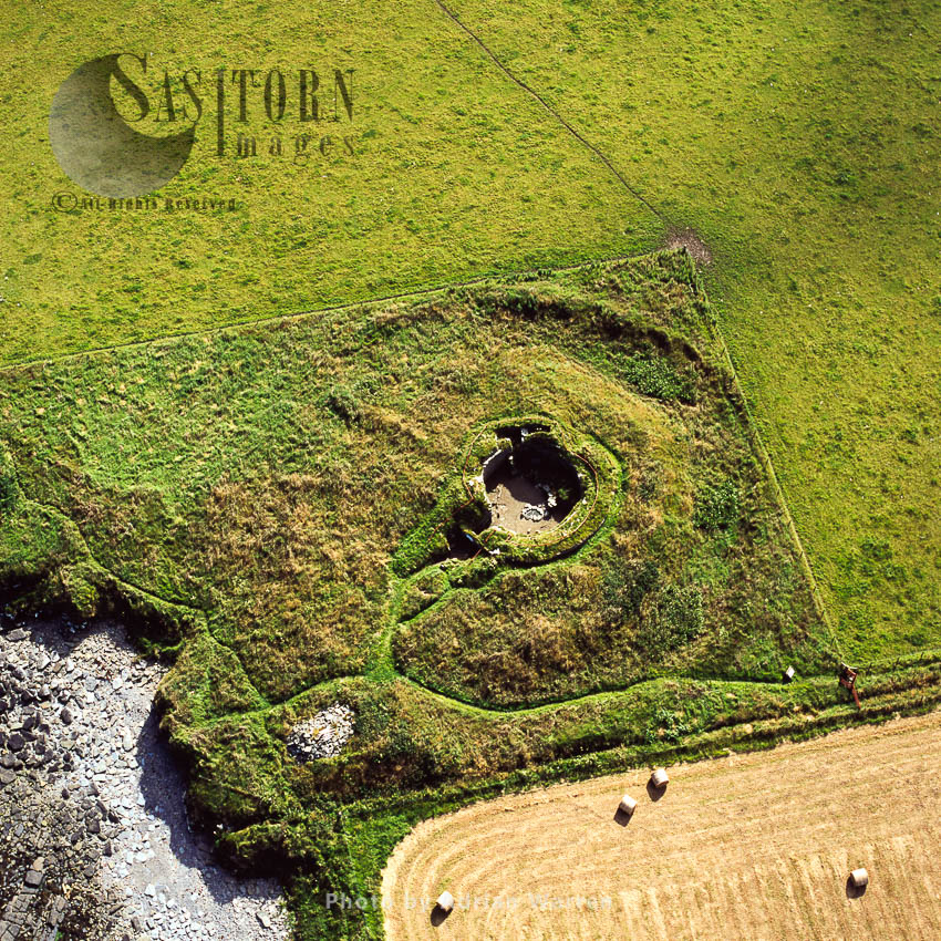 Burroughston Broch, an Iron Age archaeological site on the island of Shapinsay, Orkney,  Scotland