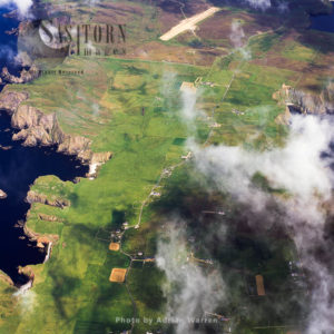 Fair Isle, an island, halfway between Shetland and the Orkney Islands